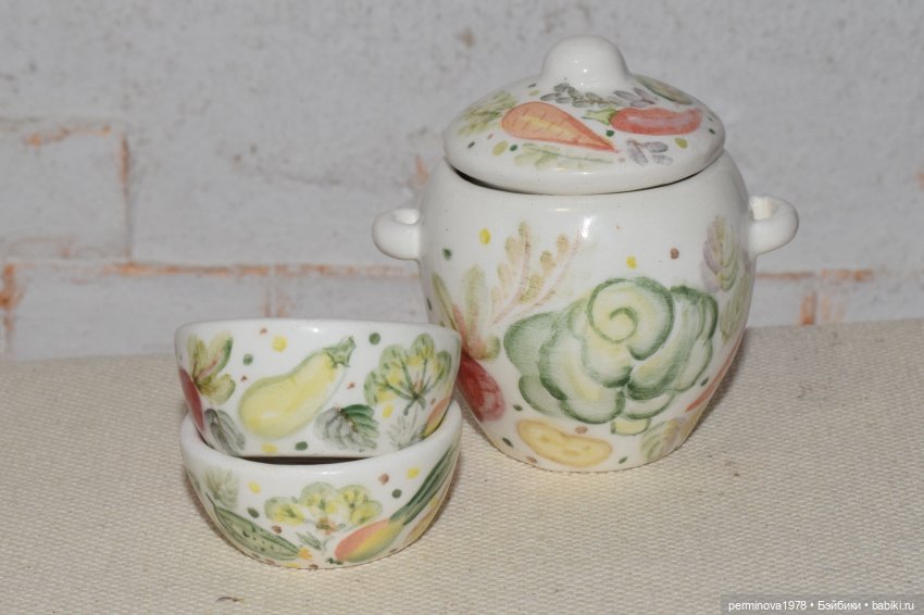 "Овощное изобилие" набор посуды 1 к 4 (фото 10)