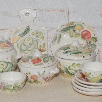 "Овощное изобилие" набор посуды 1 к 4