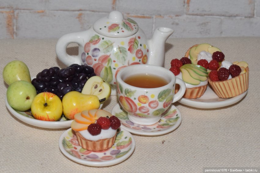 "Яблочный пирог" набор миниатюры 1 к 4 (фото 10)