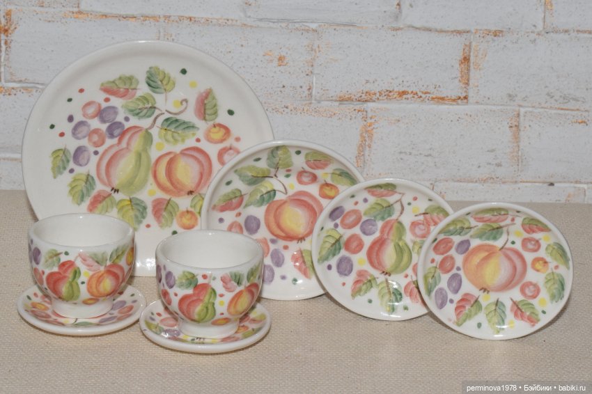 "Яблочный пирог" набор миниатюры 1 к 4 (фото 3)