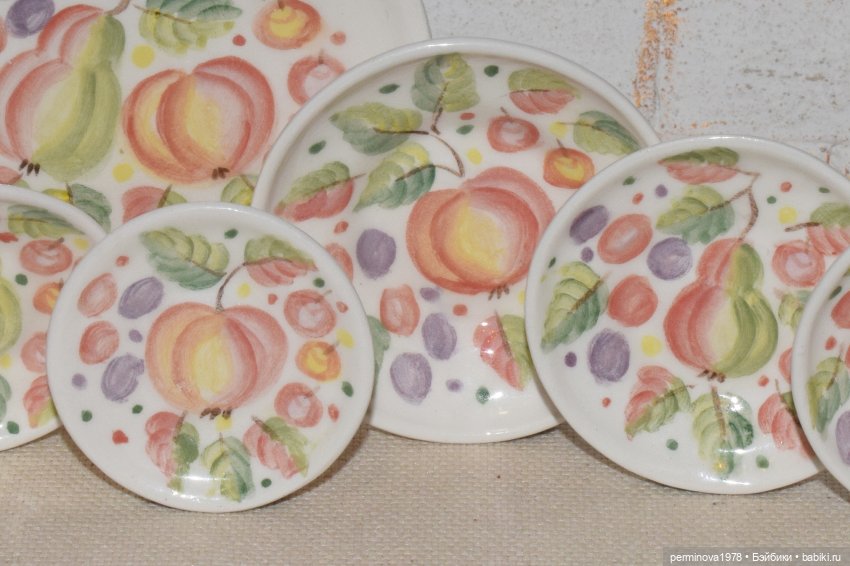 "Яблочный пирог" набор миниатюры 1 к 4 (фото 5)