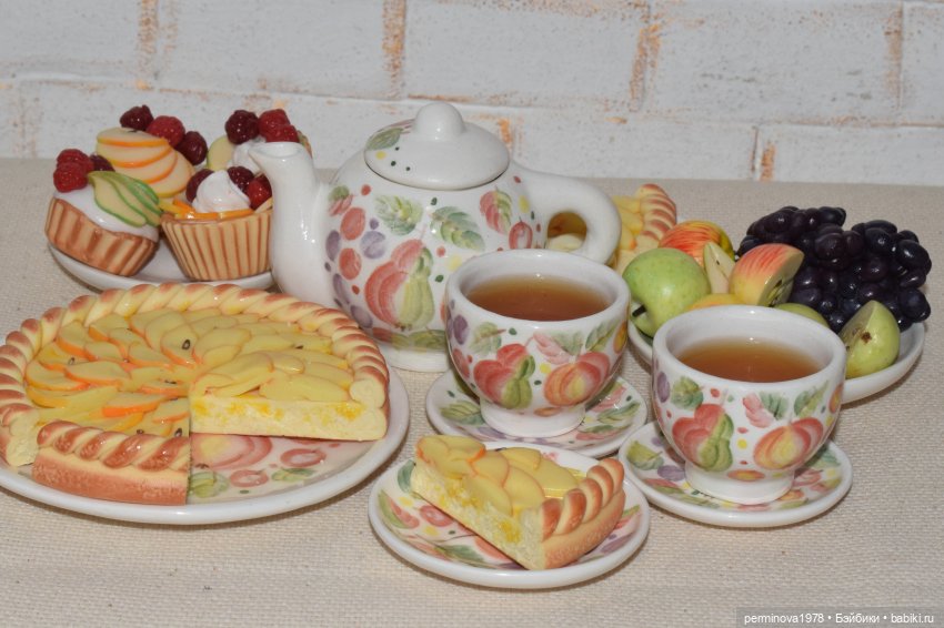 "Яблочный пирог" набор миниатюры 1 к 4 (фото 9)