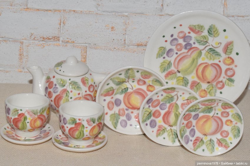 "Яблочный пирог" набор миниатюры 1 к 4 (фото 2)