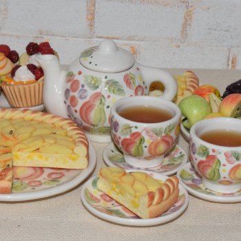 "Яблочный пирог" набор миниатюры 1 к 4