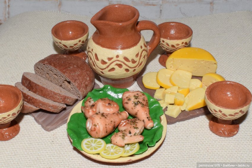 Королевский пир — Кукольная миниатюра своими руками: еда