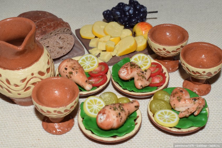 Королевский пир — Кукольная миниатюра своими руками: еда