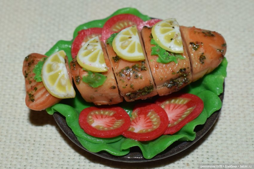 Жареная рыбка — Кукольная миниатюра своими руками: еда