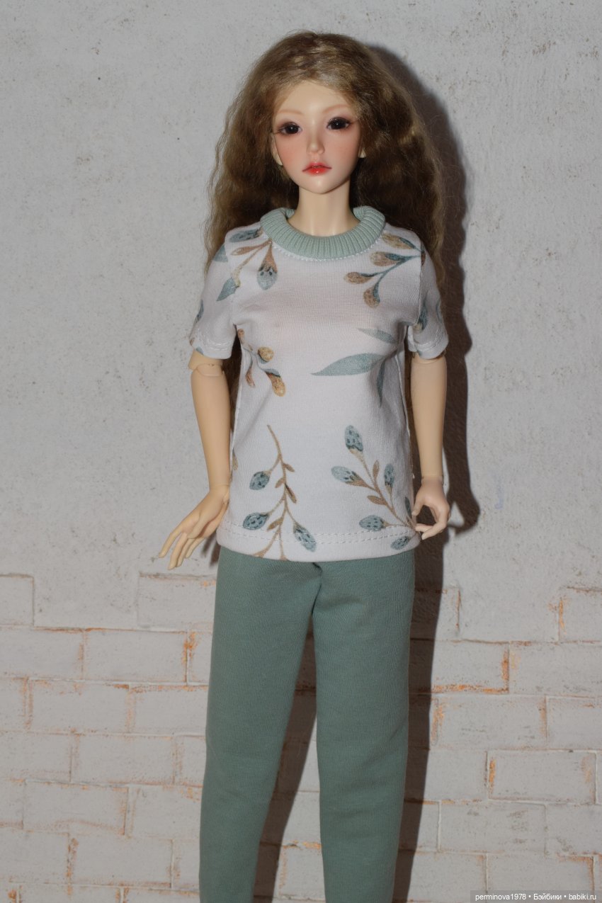 Комплект одежды "Шалфей и миндаль" (фото 3)