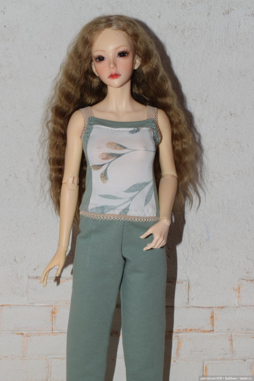 Комплект одежды "Шалфей и миндаль"