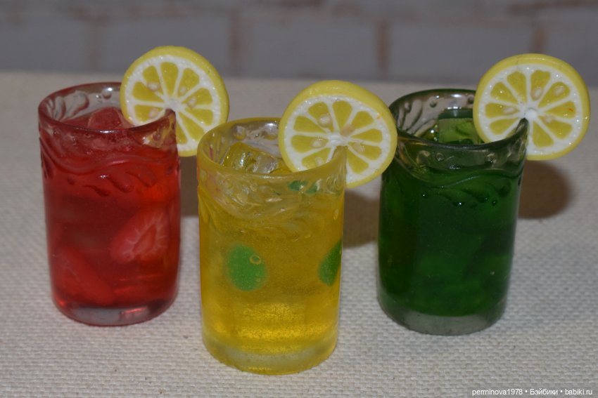 Стаканы — Кукольная миниатюра своими руками: еда (фото 7)