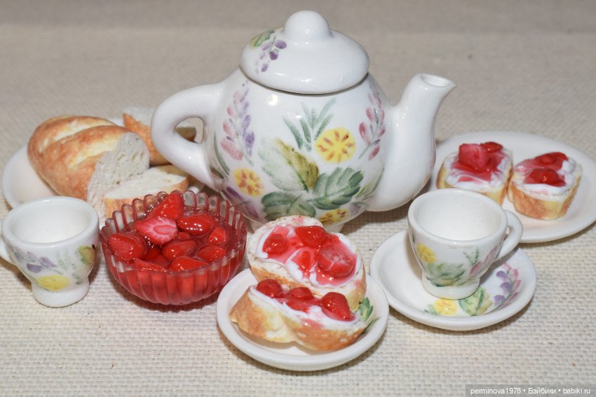 Клубника и творожный сыр. Масштаб 1 к 6 (фото 3)