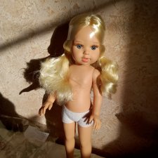 Marina and pau блонди с хвостиками 40 см