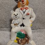 Статуэтка СССР Олег Попов с олимпийским мишкой