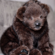 Реалистичный медвежонок Барни