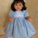 Шьем платье на куколку Lee Middleton ростом 57-58 см