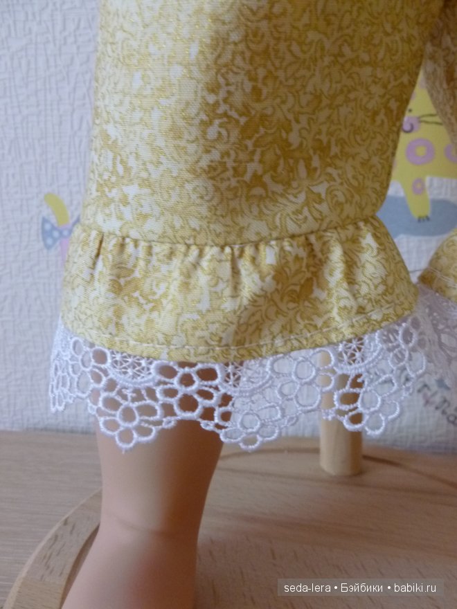 Шьем наряд на куклу Lee Middleton "Мальвина"