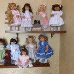 Размещение коллекции кукол Lee Middleton