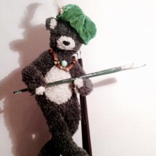 Томаш.. храбрый медведь, появившийся на свет сегодня. Мишка тедди