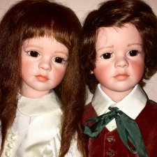 Большеглазые оленята Вивьен и Ричард Malena Vera Scholz