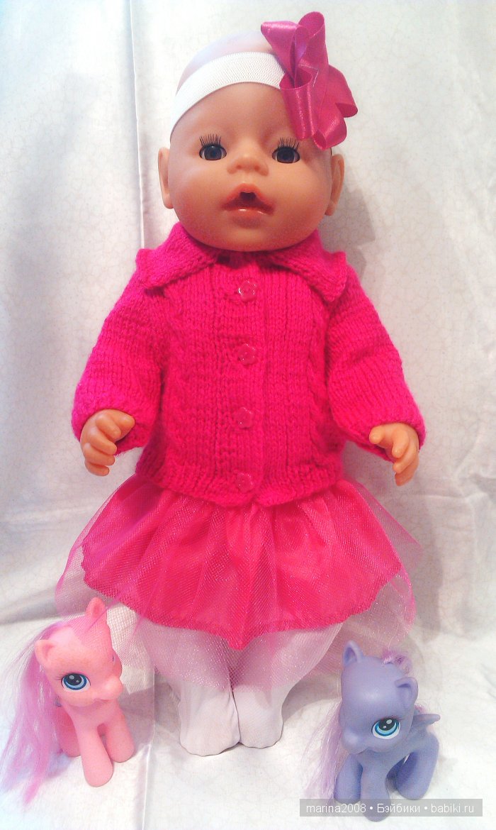 Вязаные костюмчики для Baby Born (фото 6)