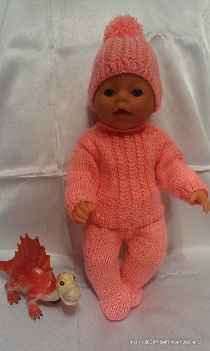 Вязаные костюмчики для Baby Born