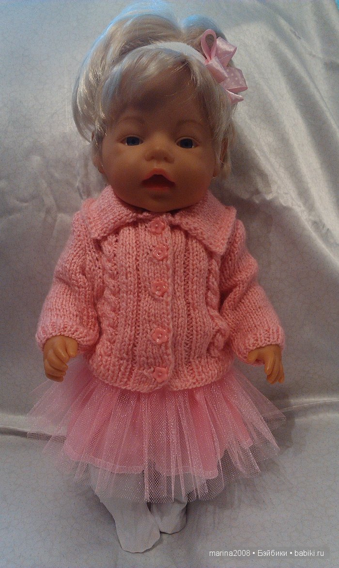 Вязаные костюмчики для Baby Born (фото 2)