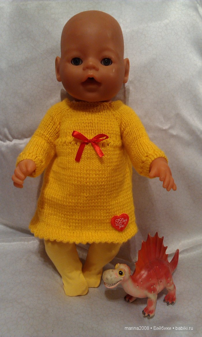 Вязаные костюмчики для Baby Born (фото 8)
