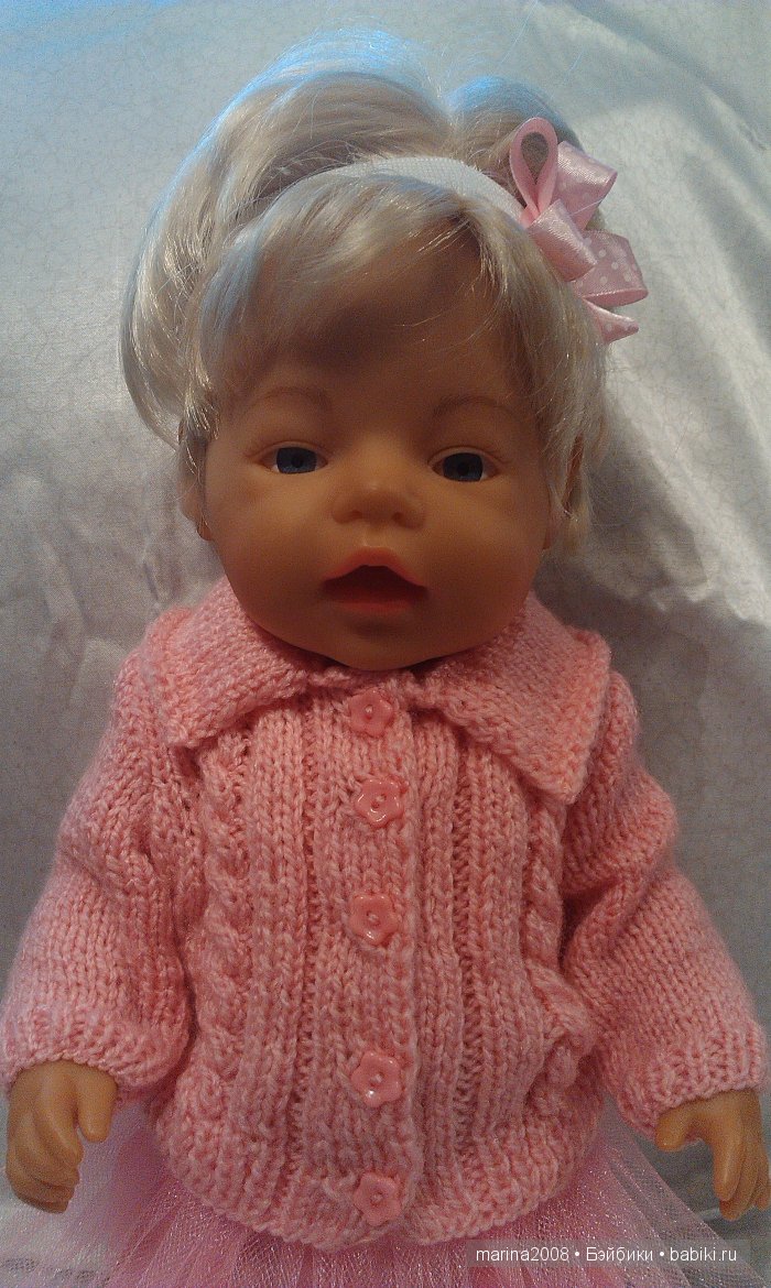 Вязаные костюмчики для Baby Born (фото 3)