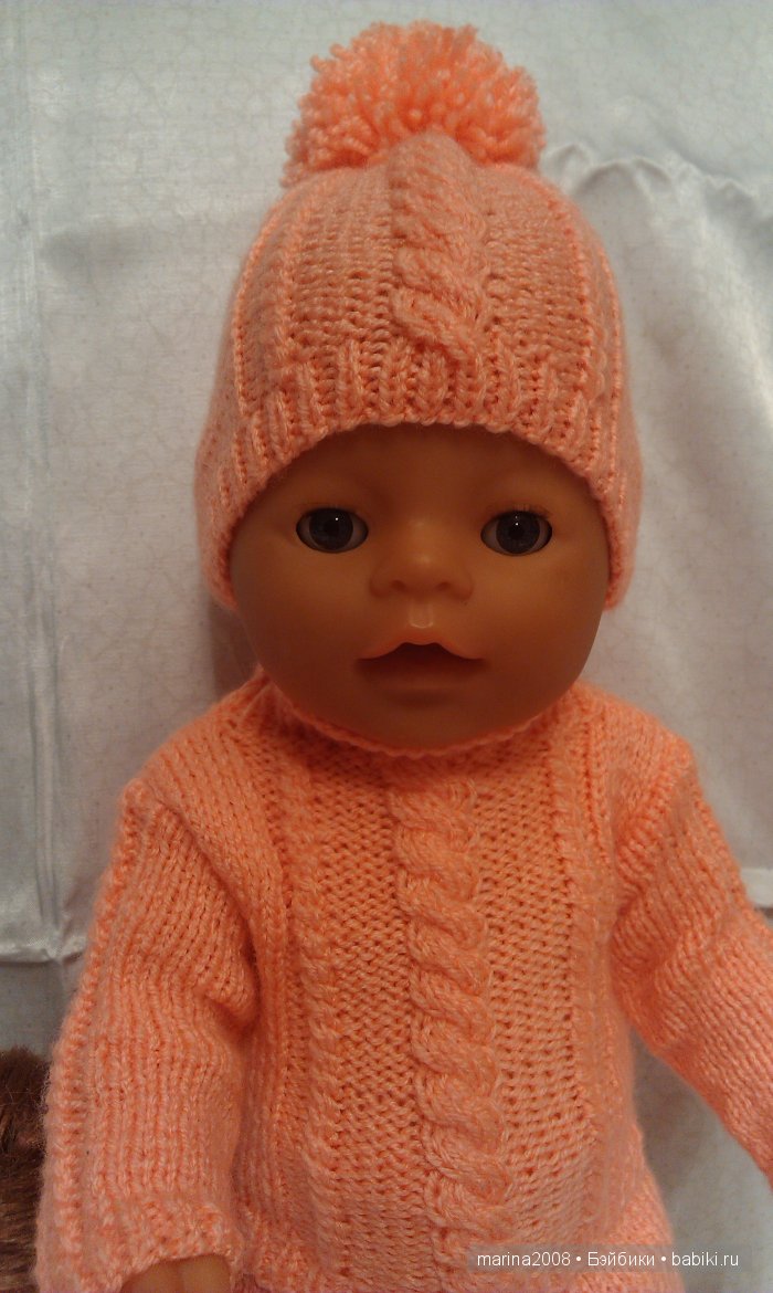 Вязаные костюмчики для Baby Born