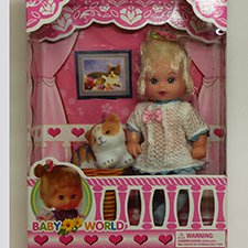 Маленькие куколки BabyWorld в упаковках. Розебадики.