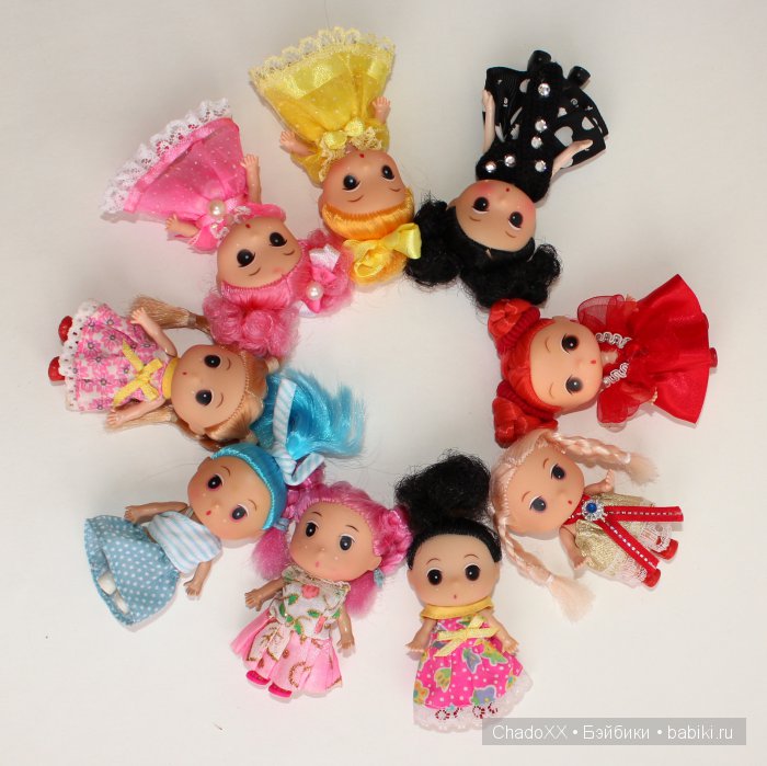 Большой мир маленьких кукол. Часть 12. Чимоньки, Кудряшки, Кареглазки - девочки из ларька