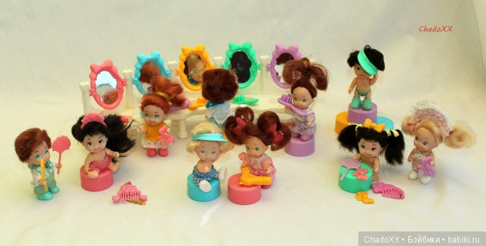 Большой мир маленьких кукол. Часть 23. Пятерняшки Tyco Quints. В доме, в парке, на площадке