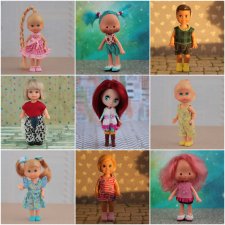 Снова новенькие в моей коллекции мини кукол. Часть 1