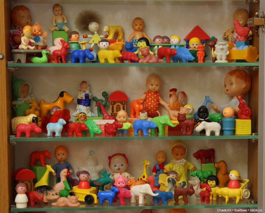 Ребята и зверята (с элементами городской и природной среды) Моя коллекция мелких игрушечек из СССР (фото 6)