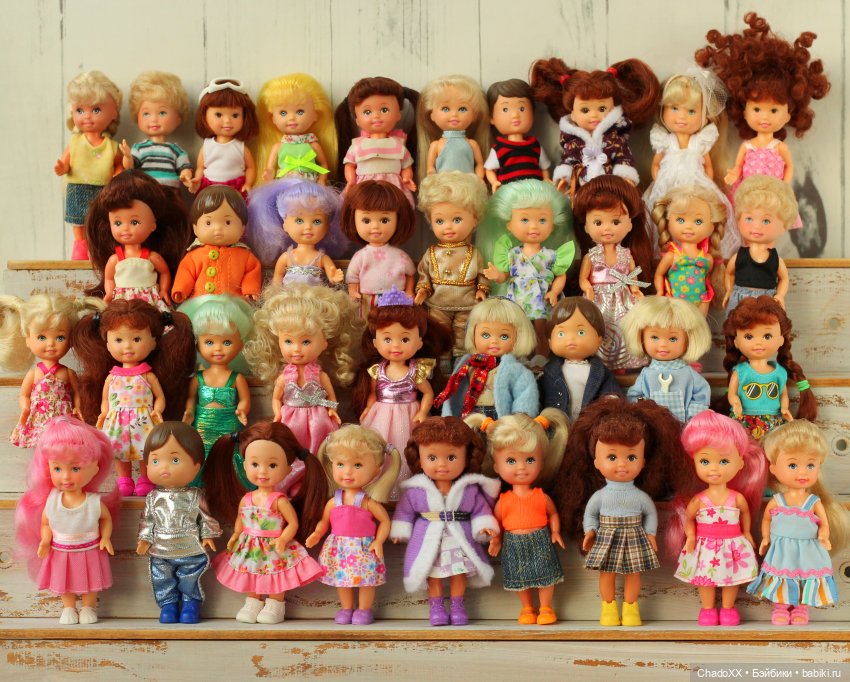 10 лет в хобби, 100-й топик, 1000 мини кукол. Показываю сразу всех мелких (фото 4)