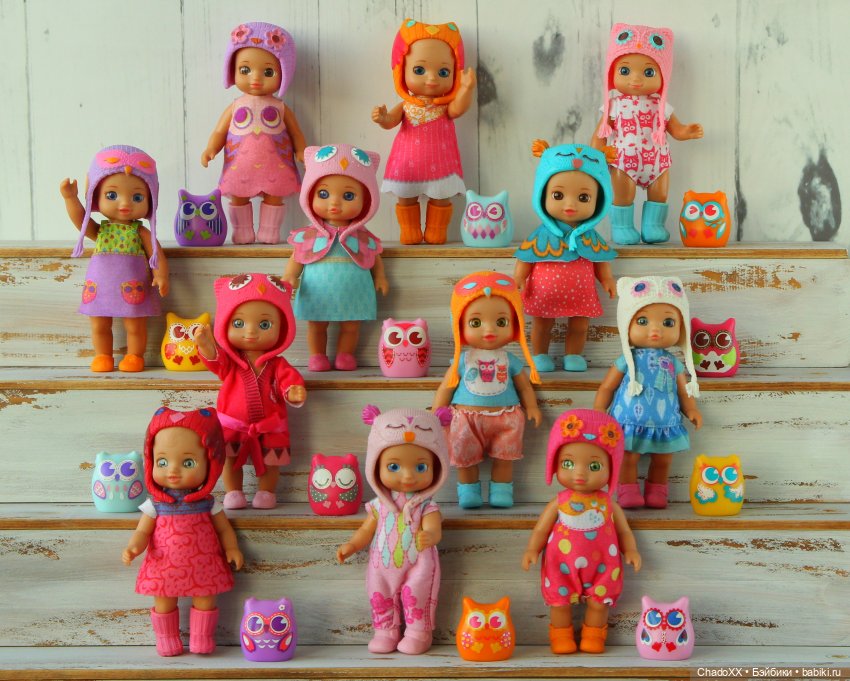 10 лет в хобби, 100-й топик, 1000 мини кукол. Показываю сразу всех мелких