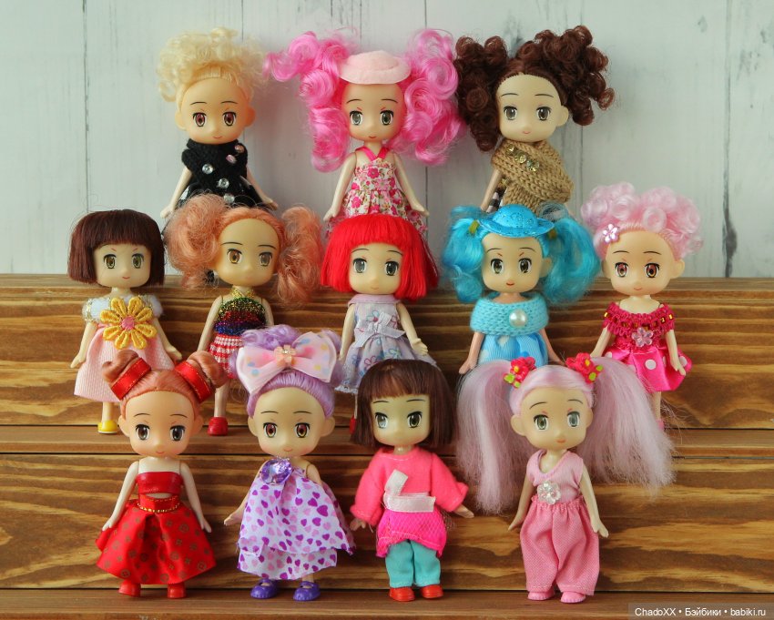 10 лет в хобби, 100-й топик, 1000 мини кукол. Показываю сразу всех мелких (фото 9)