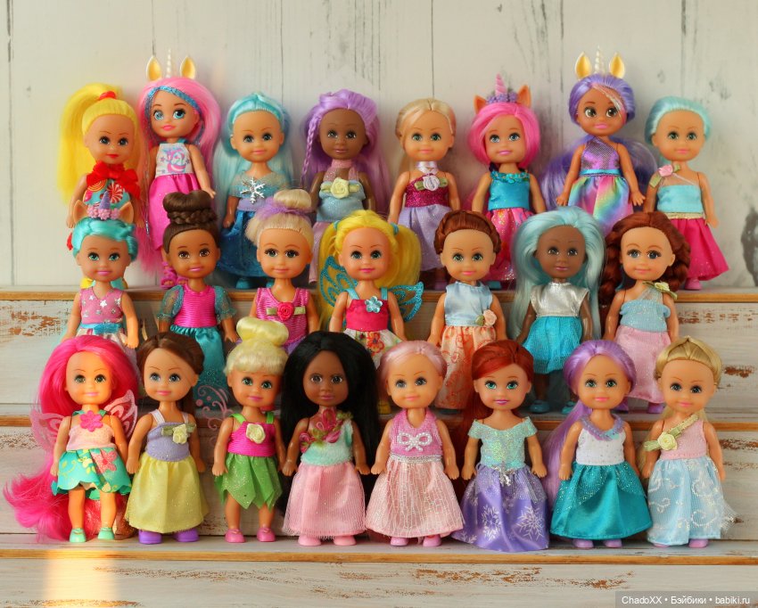 10 лет в хобби, 100-й топик, 1000 мини кукол. Показываю сразу всех мелких (фото 5)