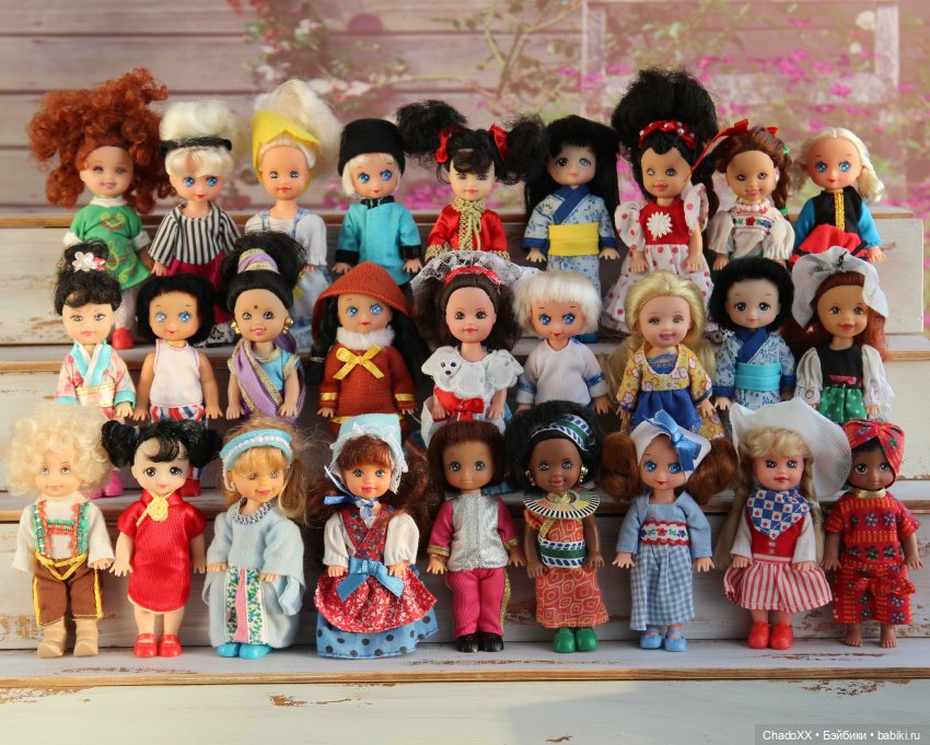 10 лет в хобби, 100-й топик, 1000 мини кукол. Показываю сразу всех мелких