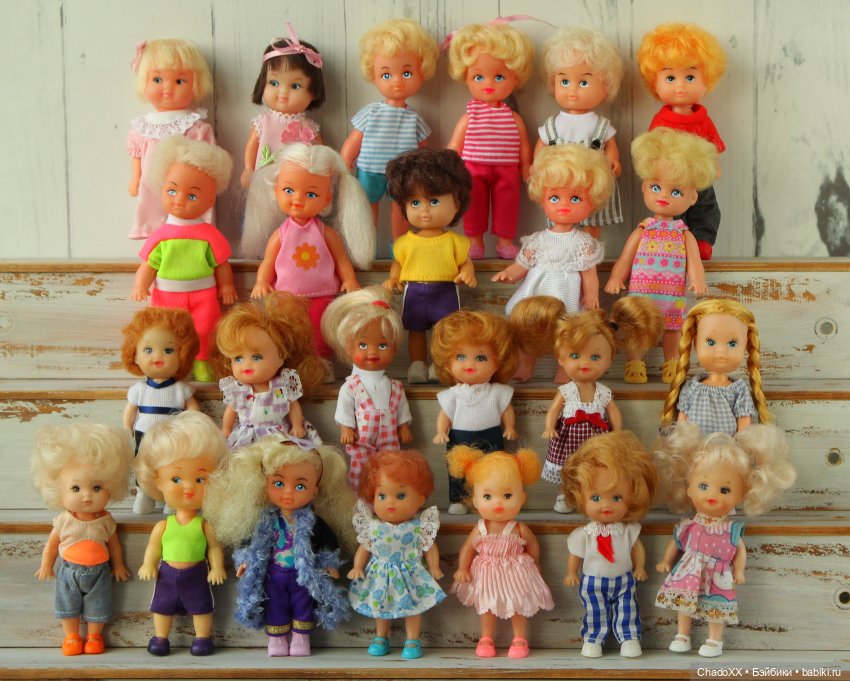 10 лет в хобби, 100-й топик, 1000 мини кукол. Показываю сразу всех мелких