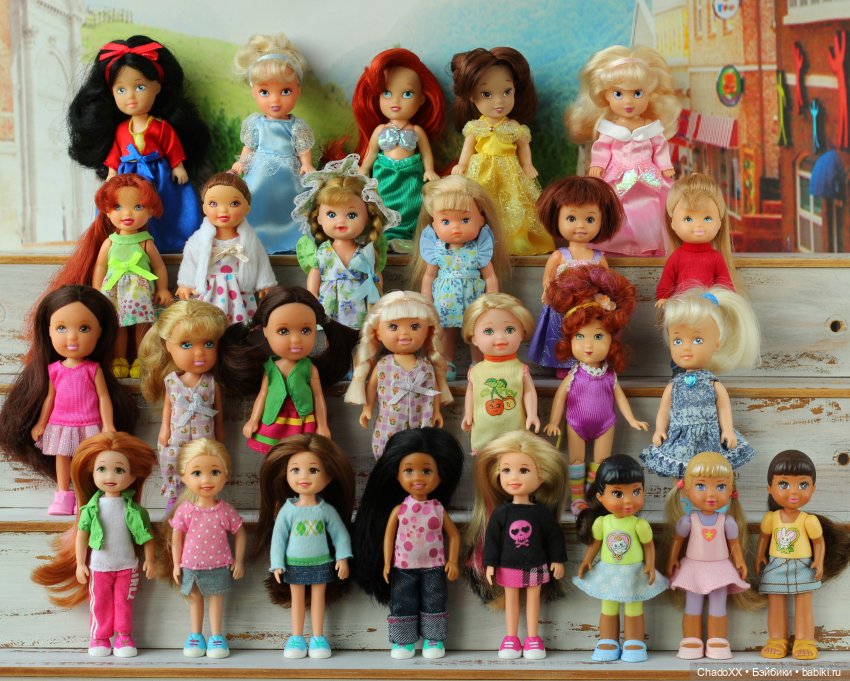 10 лет в хобби, 100-й топик, 1000 мини кукол. Показываю сразу всех мелких