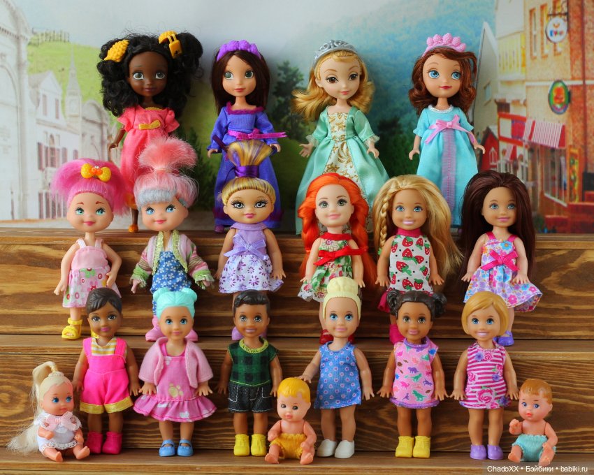 10 лет в хобби, 100-й топик, 1000 мини кукол. Показываю сразу всех мелких