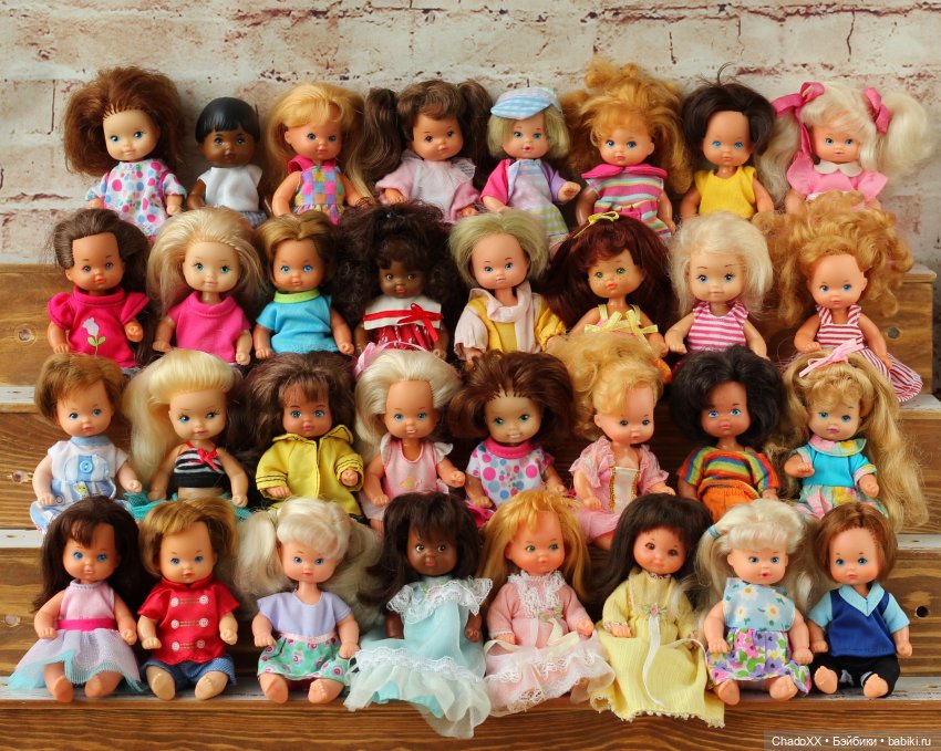 10 лет в хобби, 100-й топик, 1000 мини кукол. Показываю сразу всех мелких