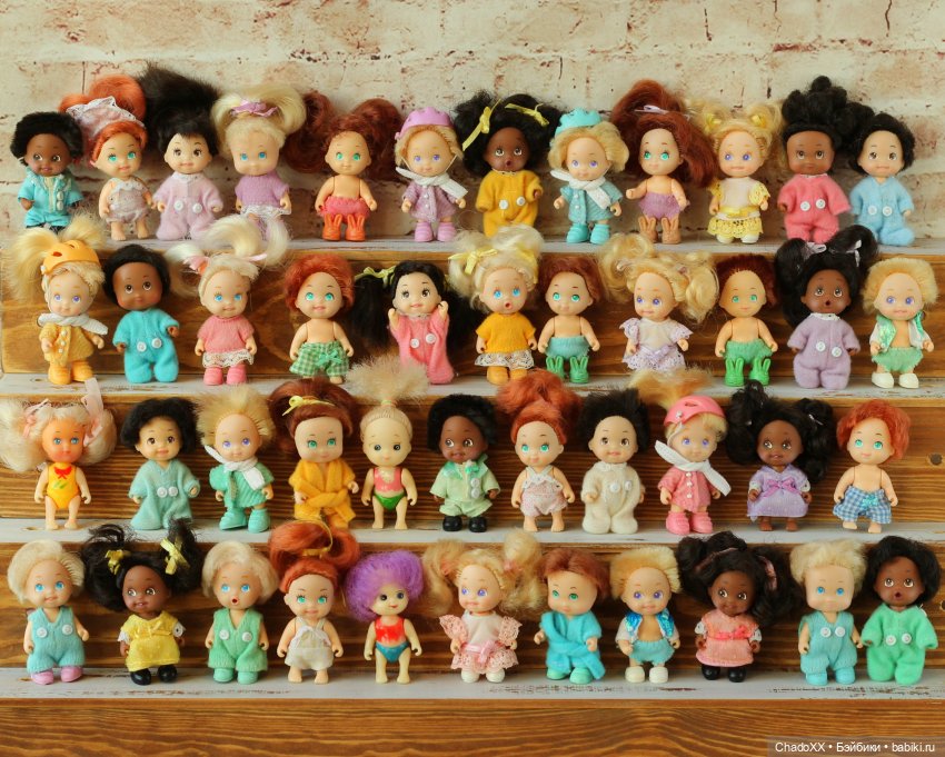 10 лет в хобби, 100-й топик, 1000 мини кукол. Показываю сразу всех мелких