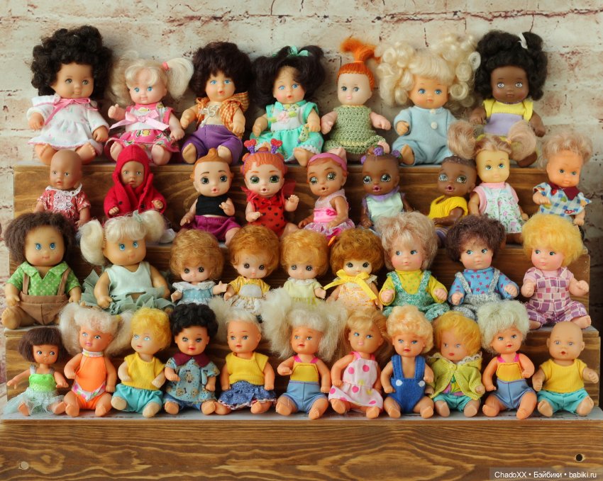 10 лет в хобби, 100-й топик, 1000 мини кукол. Показываю сразу всех мелких