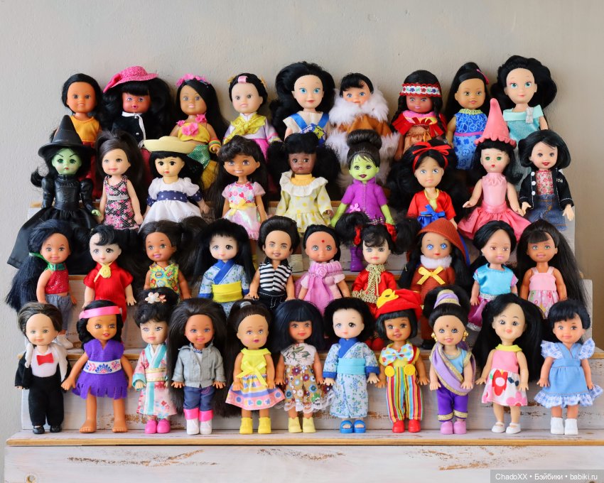 Мини кукольные массовочки по цветам волос (фото 2)