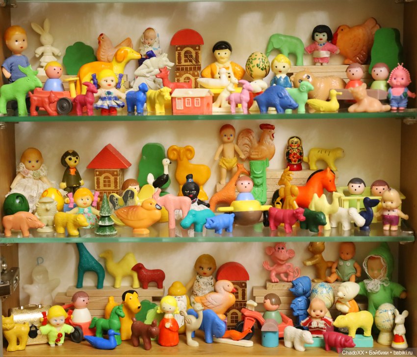 Ребята и зверята, шкаф №1 - мелкие игрушечки из СССР (фото 8)