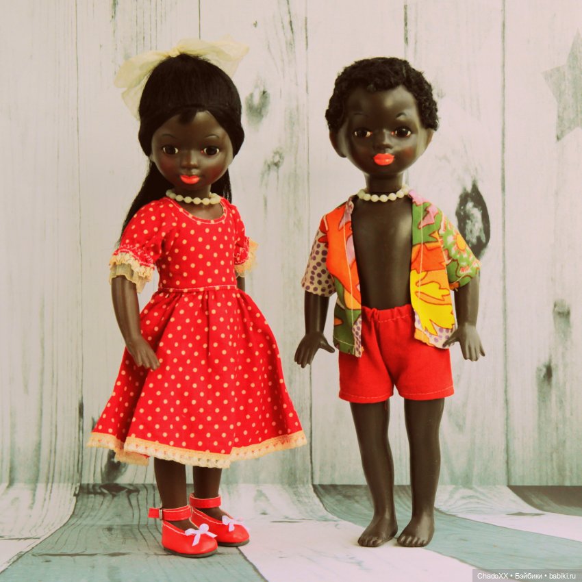 Мои куклы и игрушки из СССР - часть 5 - негритята