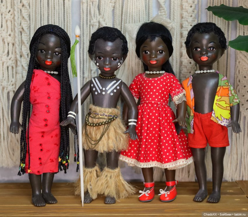 Мои куклы и игрушки из СССР - часть 5 - негритята