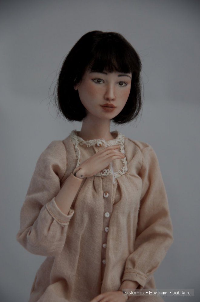 Шарнирная фарфоровая кукла от SysterFox Юки
